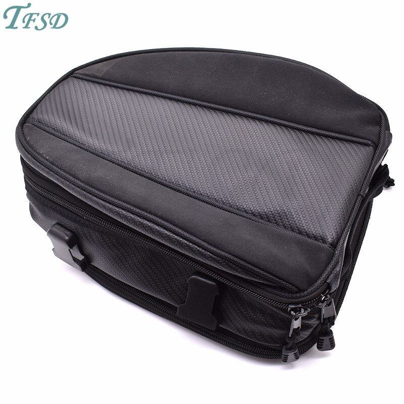 Motorcycle Tail package Rear Seat bag  + Rain Cover