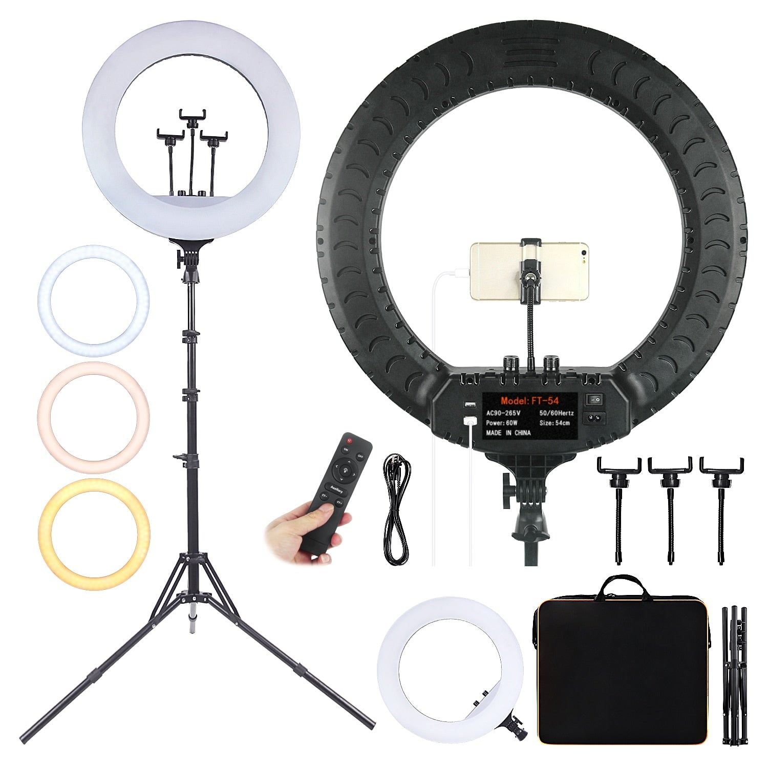 21 Inch Led Ring Light Photography lamp Camera Phone Ring light Makeup Video Ring Lamp With Tripod