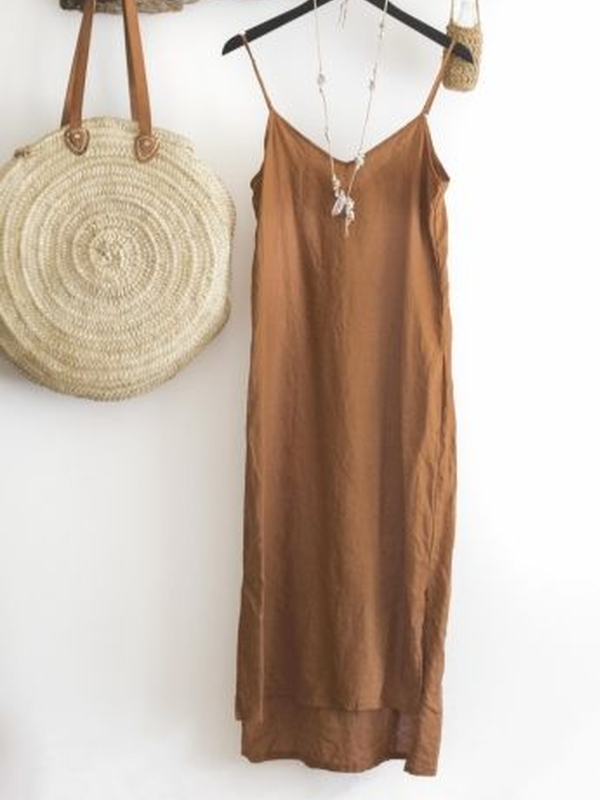 Solid Casual Spaghetti-Strap Tops