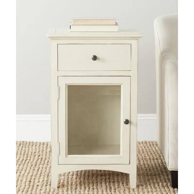 Ophelia Co. Joanna Solid Wood End Table with Storage Color: Barley