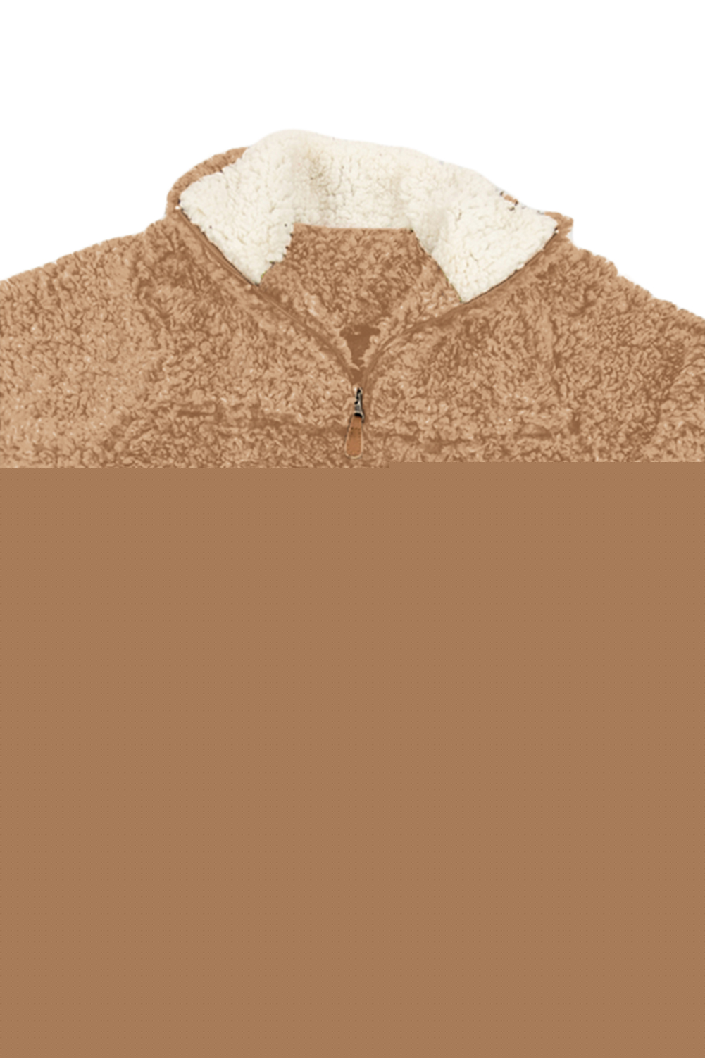 Mocha Luxe Fuzzy Pullover Sherpa Girl Sweatshirt