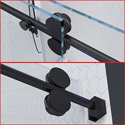 Clear Tempered Glass, Noiseless Impermeable Frameless Bathroom