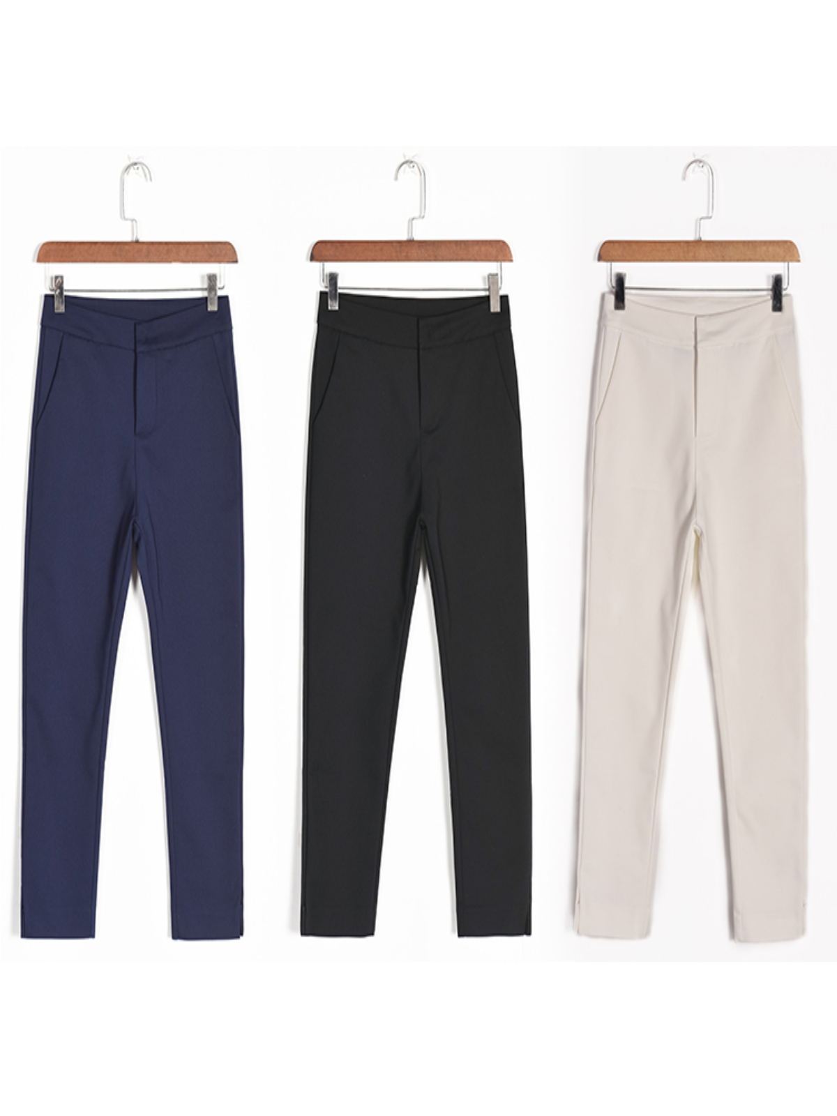 Plus Size Women Plain Casual Pants