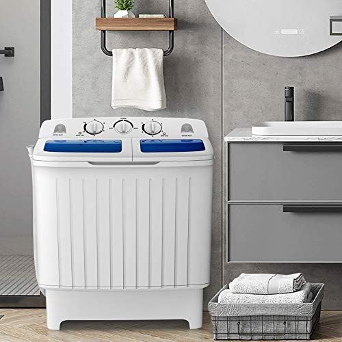 Machine, Twin Tub 17.6Lbs Capacity, Washer(11Lbs) and Spinner(