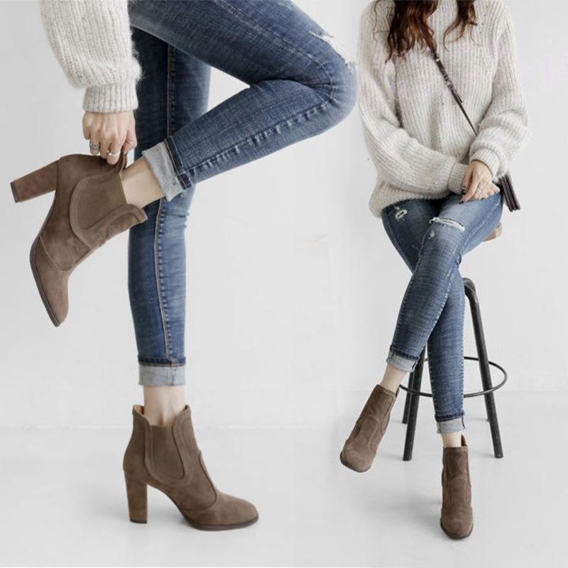 Womens Spring/Fall Casual PU Martin Boots