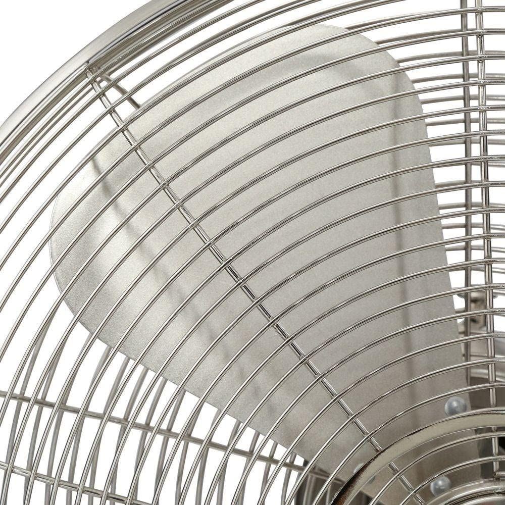 16�� RETRO Stand Fan with Brushed Nickel Finish/Brushed Nickle