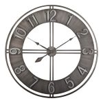 30′′ Studio Designs Industrial LOFT Decor Wall Clock for Home /Brushed Metal