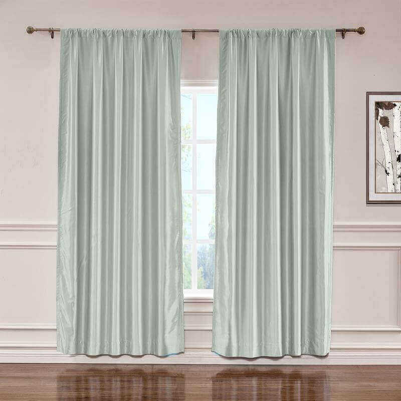 CUSTOM Lao Hang Zhou Pewter Polyester Cotton Thermal Insulated Curtain