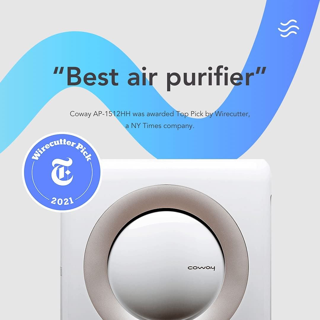 Air Purifier with True HEPA and Eco Mode | White