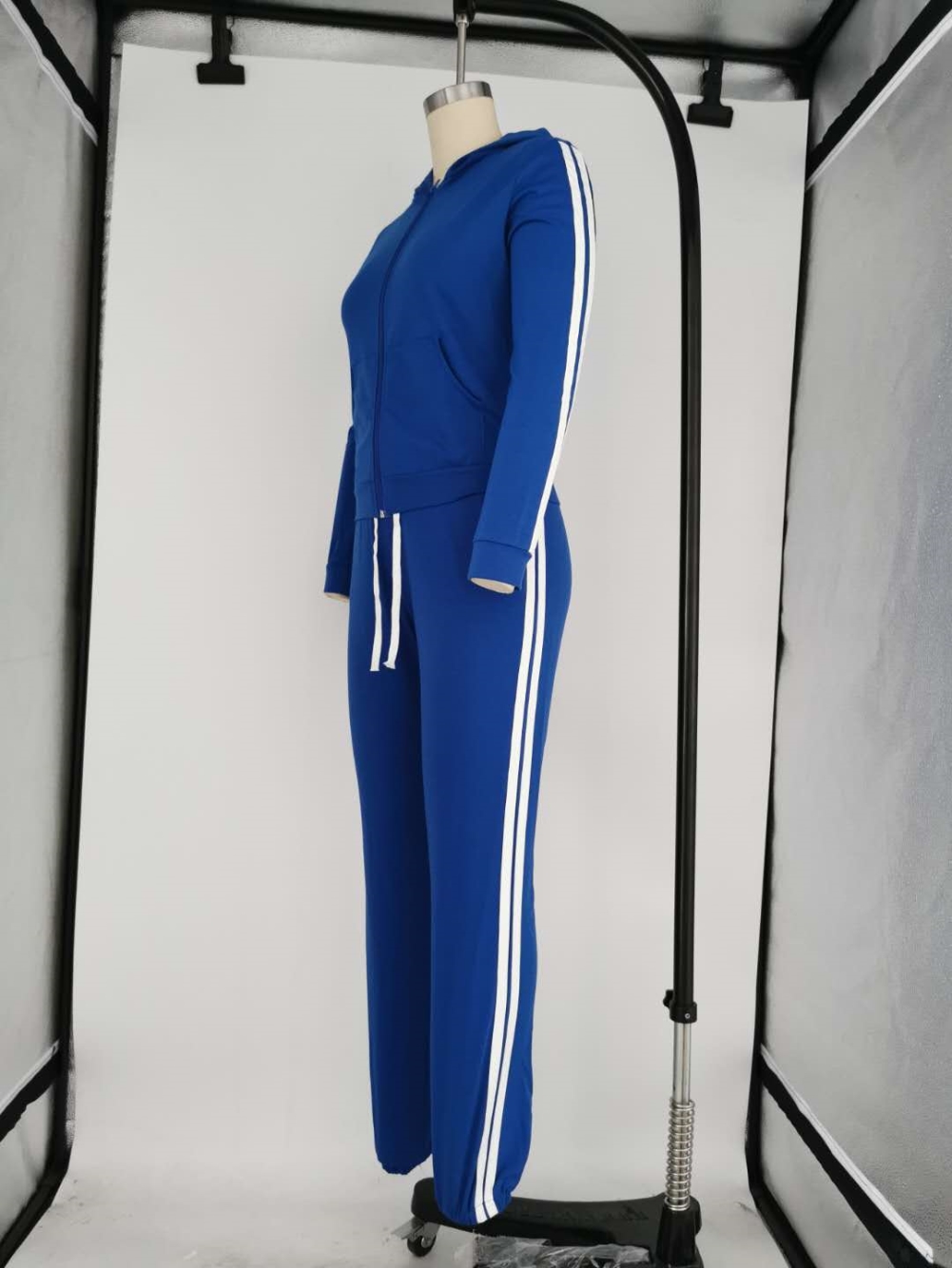 Fall Blank Pockets Hoodie Tracksuit