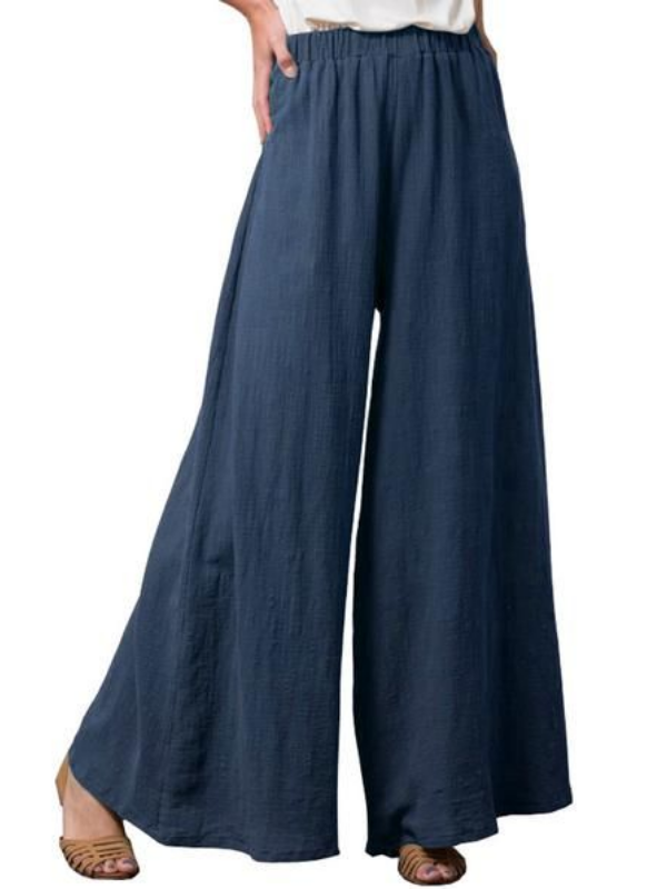 Solid Casual Pants