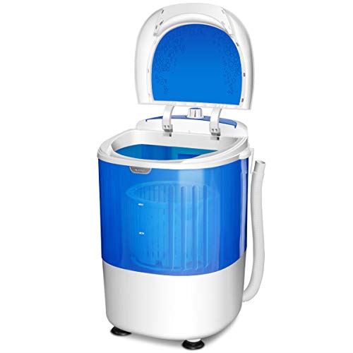 Washing Machine with Spin Dryer, Washing Capacity 5.5lbs, Electric Compact Laundry