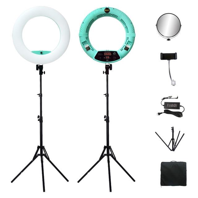 Pro Beauty Studio LED Ring lamp Kit 480 LEDS Video Light Lamp Makeup Lighting + stand