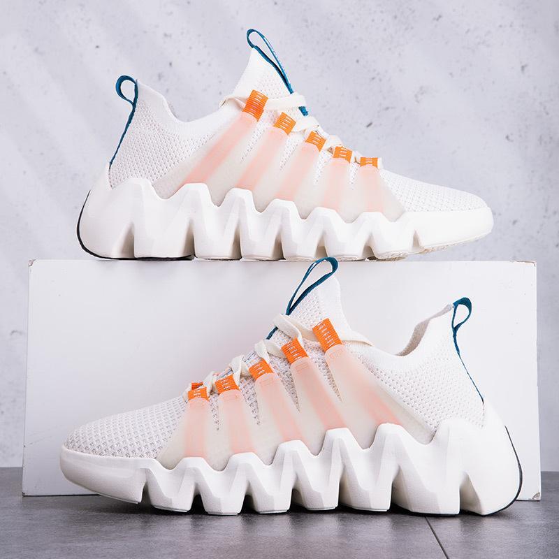 Bărbați moda de înaltă calitate pentru bărbați, respirabilă, cu ochiuri de plată, valuri, pantofi de alergare pantofi