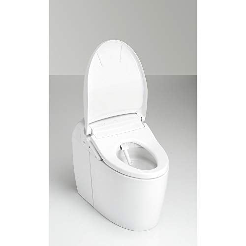 Toilet with Intergeated Bidet Seat and EWATER White-MS988CUMFG