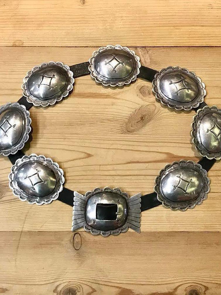 Boho Vintage Concho Leather Belt