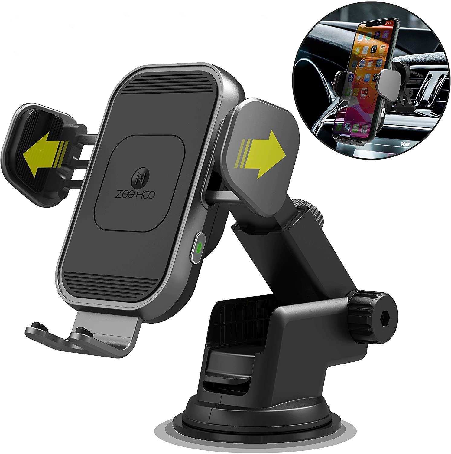 Automatic Sensor 15W Fast Wireless Charging Phone Mount