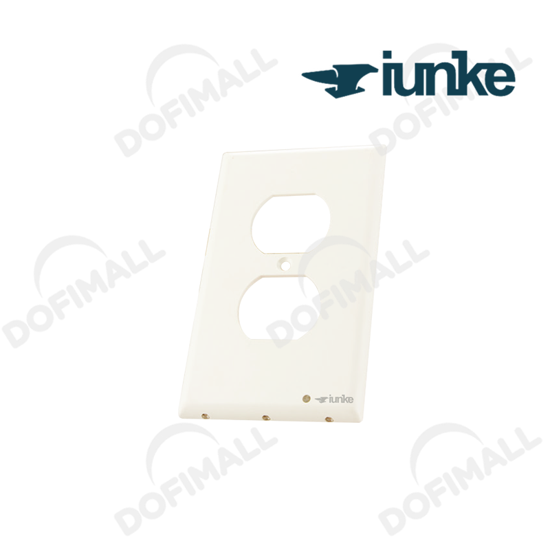 TAPA PARA TOMACORRIENTE DOBLE COLOR MARFIL