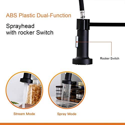 Touch On Kitchen Faucets with Pull Down Sprayer, Single Handle