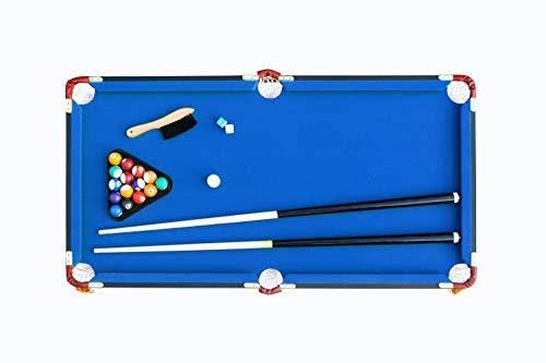Rack Leo 4-Foot Foldable Billiard/Pool Table (Blue)