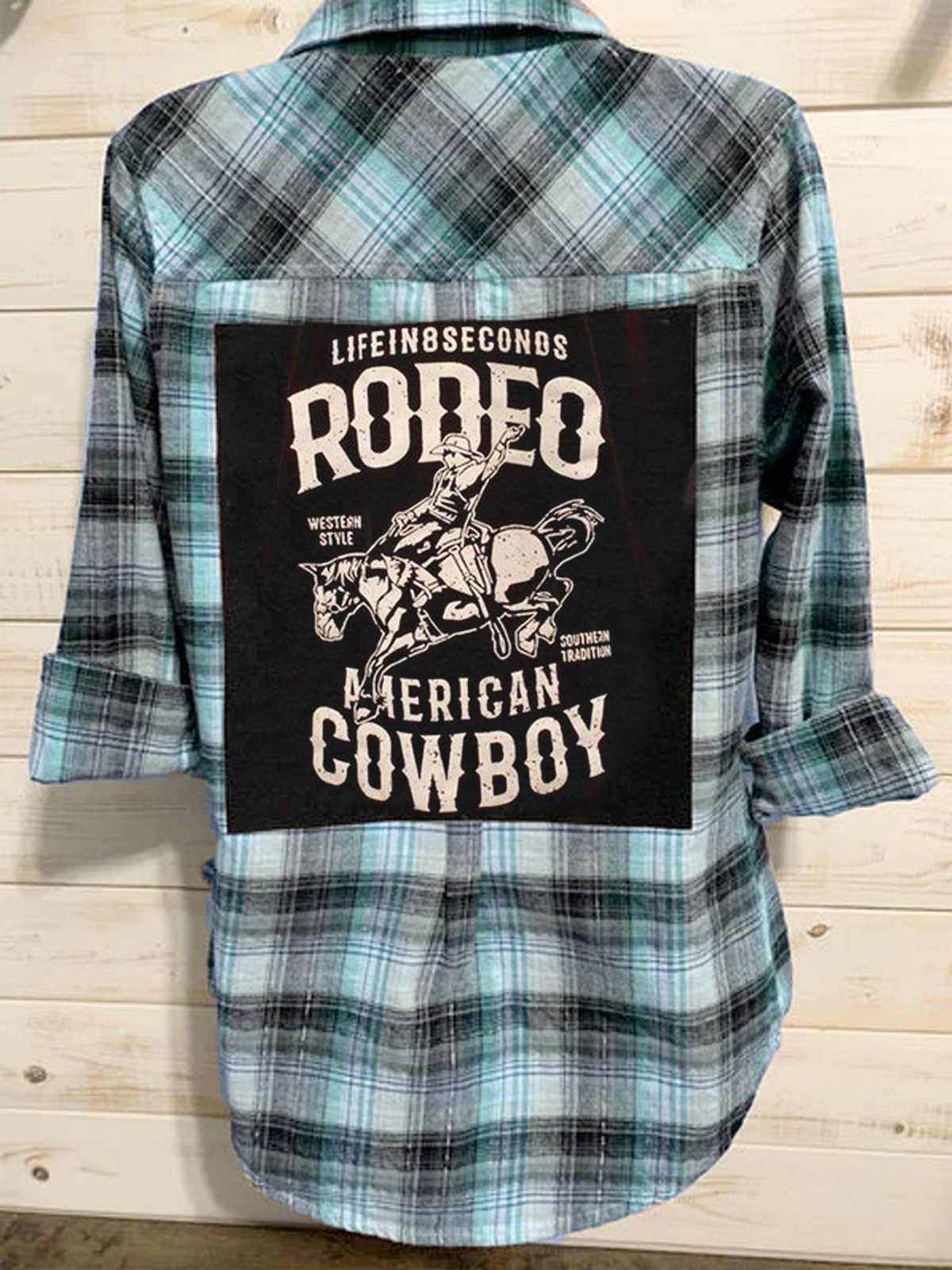 Long Sleeve Vintage Shirt Collar Shift Shirts & Tops