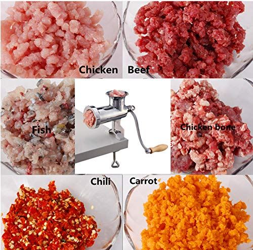 Heavy Duty Manual Meat Grinder #10 Clamp-on Hand Grinder