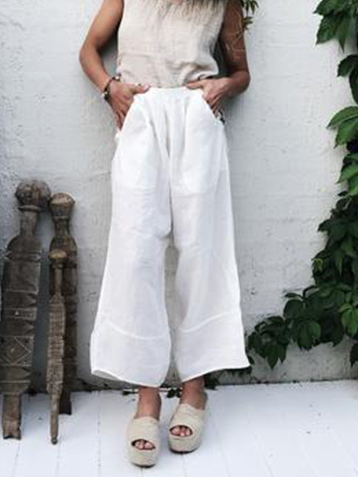 Casual Solid Pants