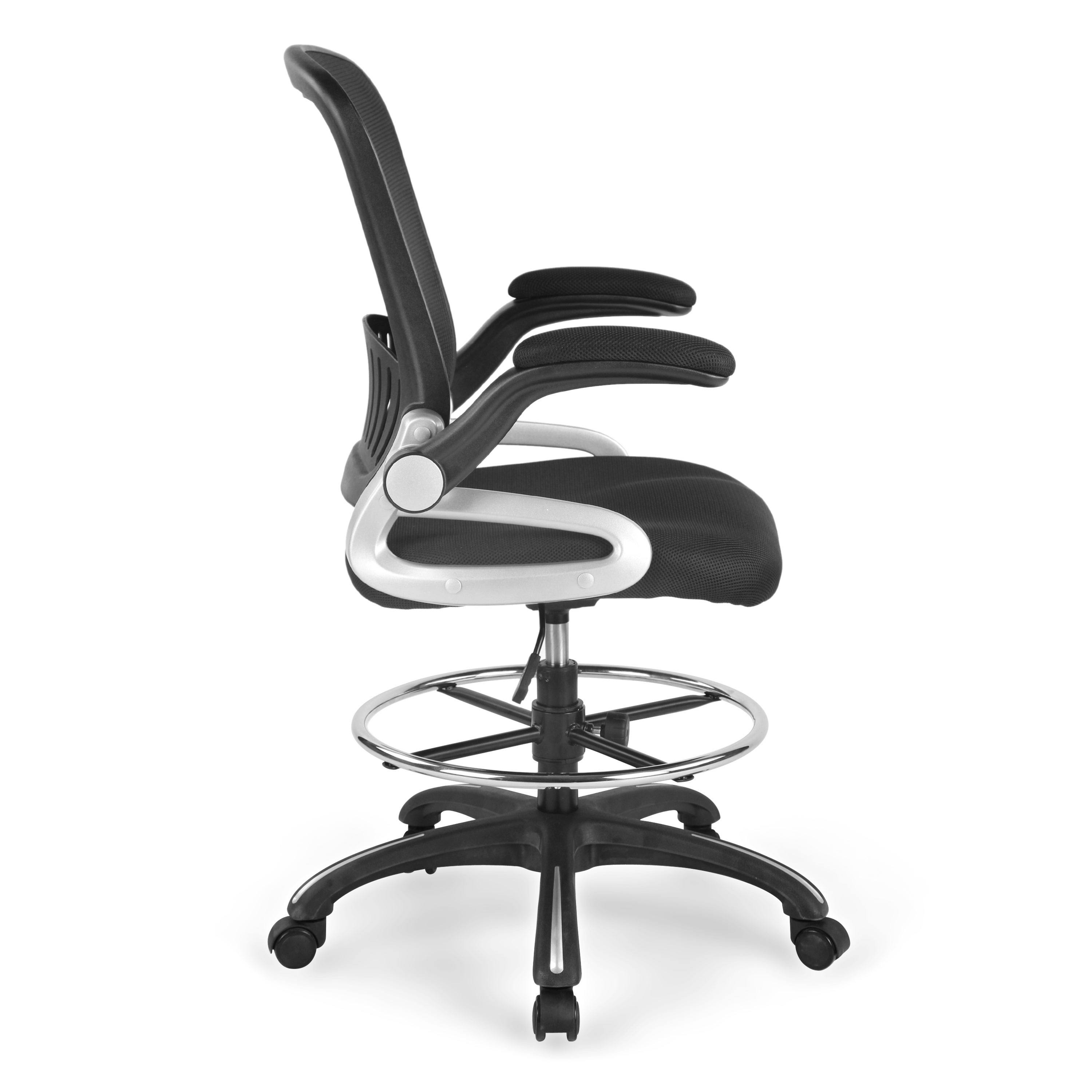 Edgemod Hargrove Drafting Chair in Black