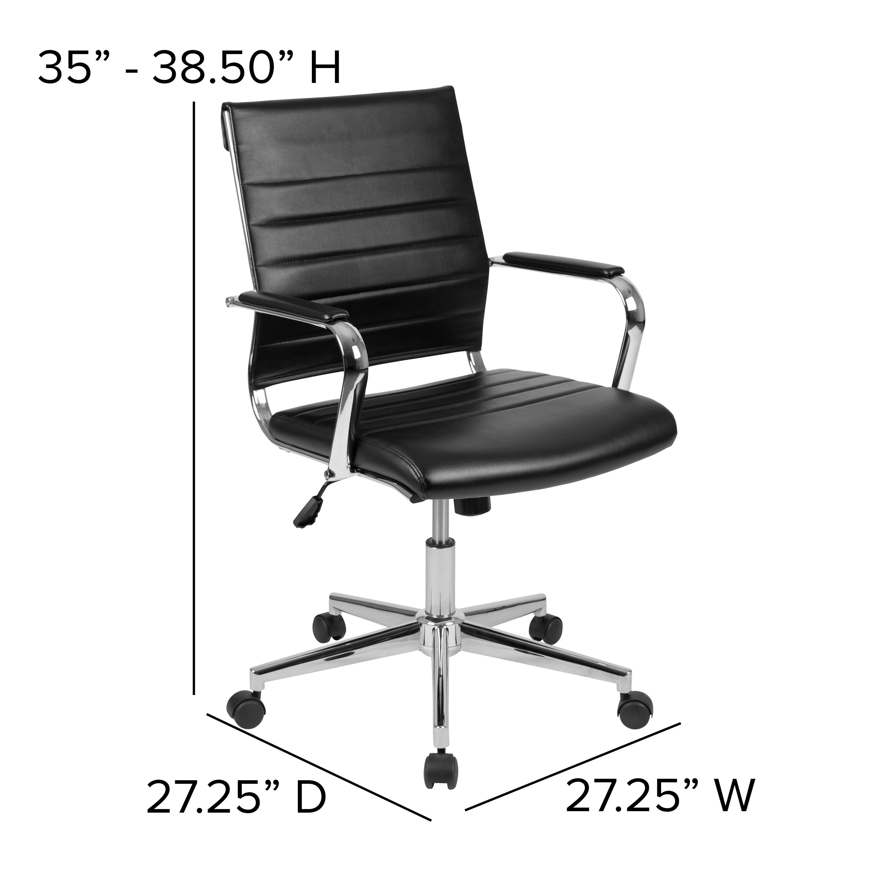 White LeatherSoft Office Chair
