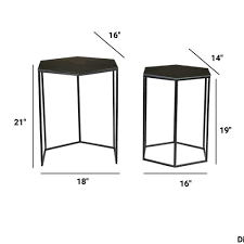 Moe's Home Collection Polygon Accent Tables Set of 2