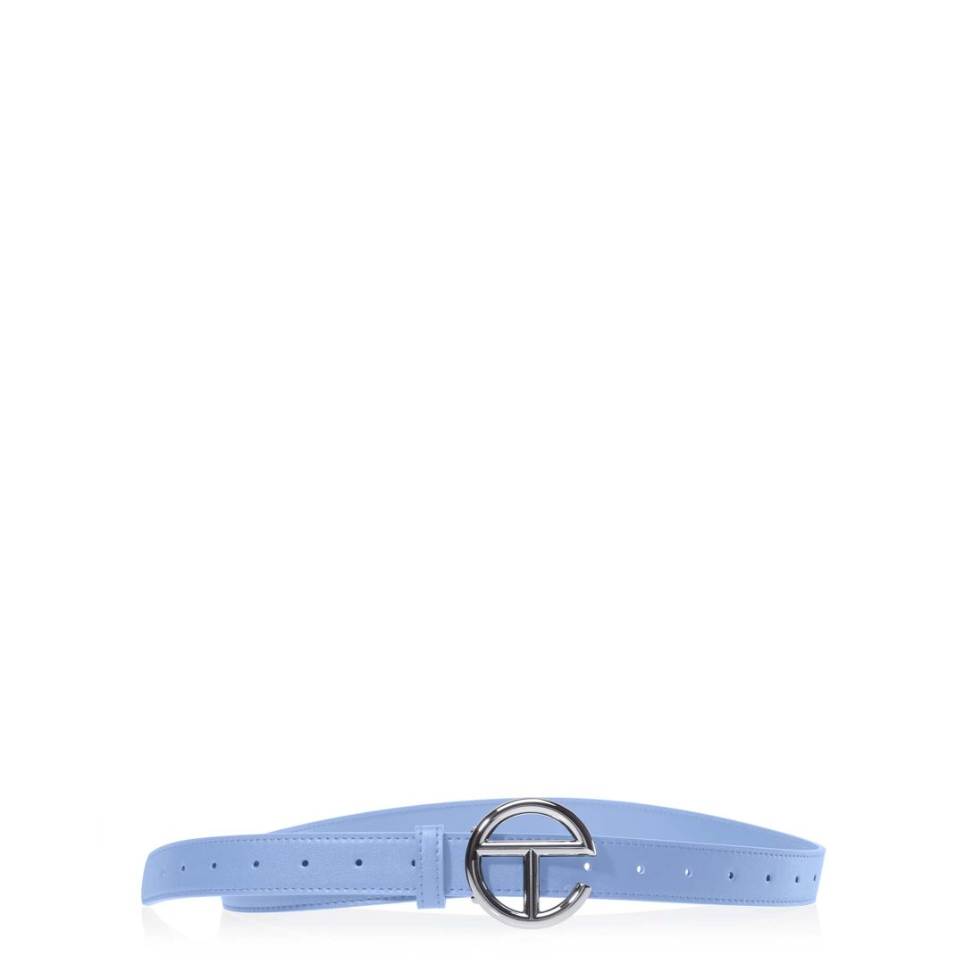 Logo Belt - Silver/Cerulean