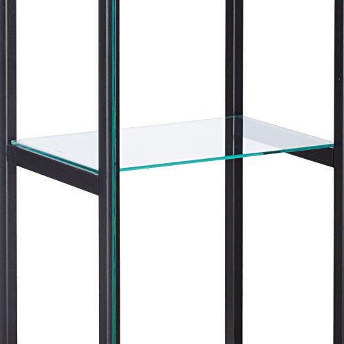 4-Shelf Glass Curio Cabinet