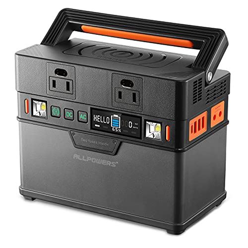 ALLPOWERS 300W Portable Power Station, 288Wh Backup Battery Power