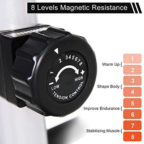 SNODE E20 Elliptical Exercise Machine, Cross Trainer Fitness Equipment with Hyper-Quiet Magnetic Driving System- Black