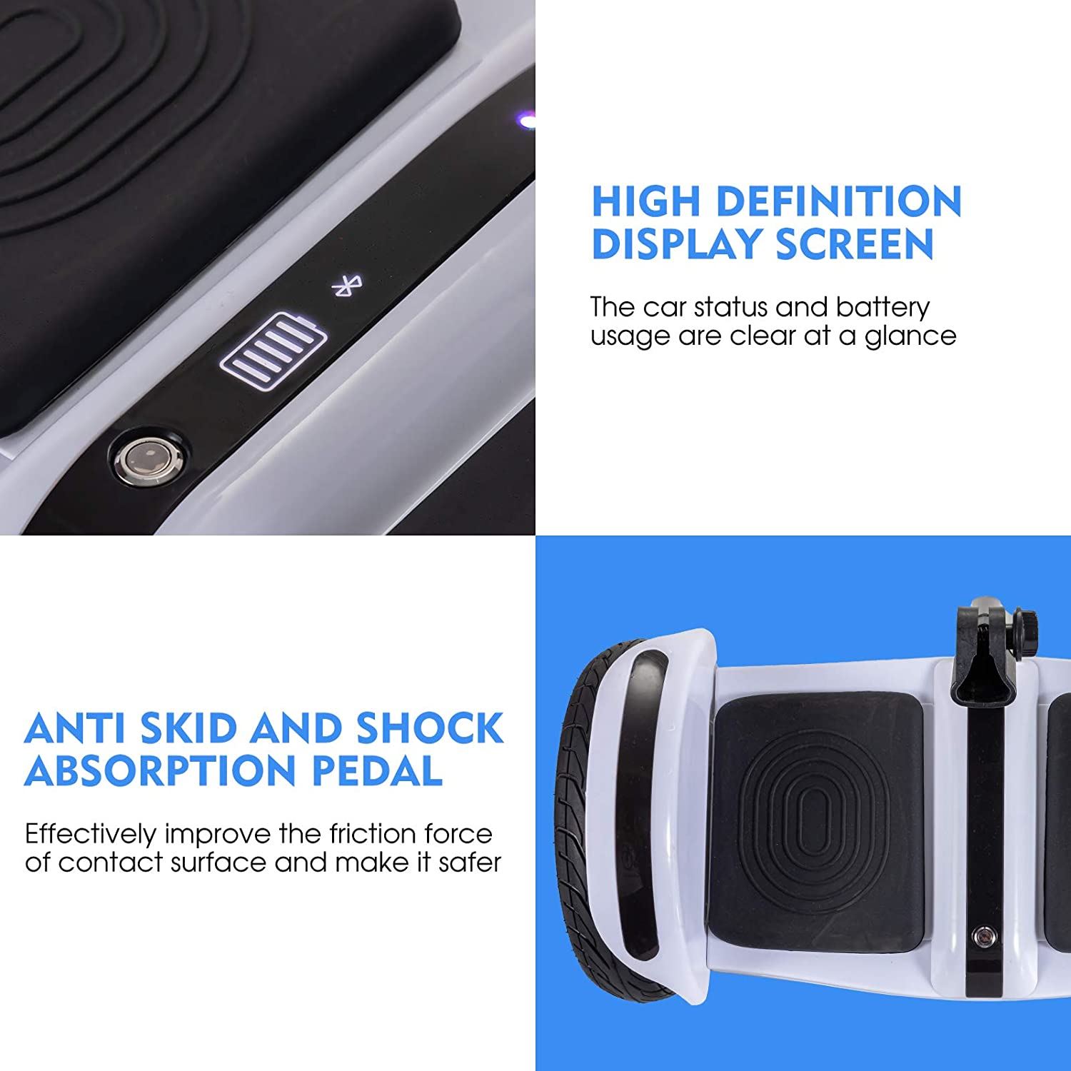 Bluetooth App Management 10��� Tires Smart Self-Balancing Electric Scooter