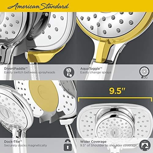 Spectra Plus Duo 4-Function 2-in-1 Shower Head, 2.5 GPM, Legacy Bronze