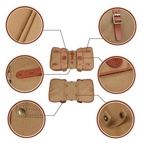 Waterproof Canvas Bicycle Bike Rear Seat Carrier Bag Cycling Double Pannier Bag