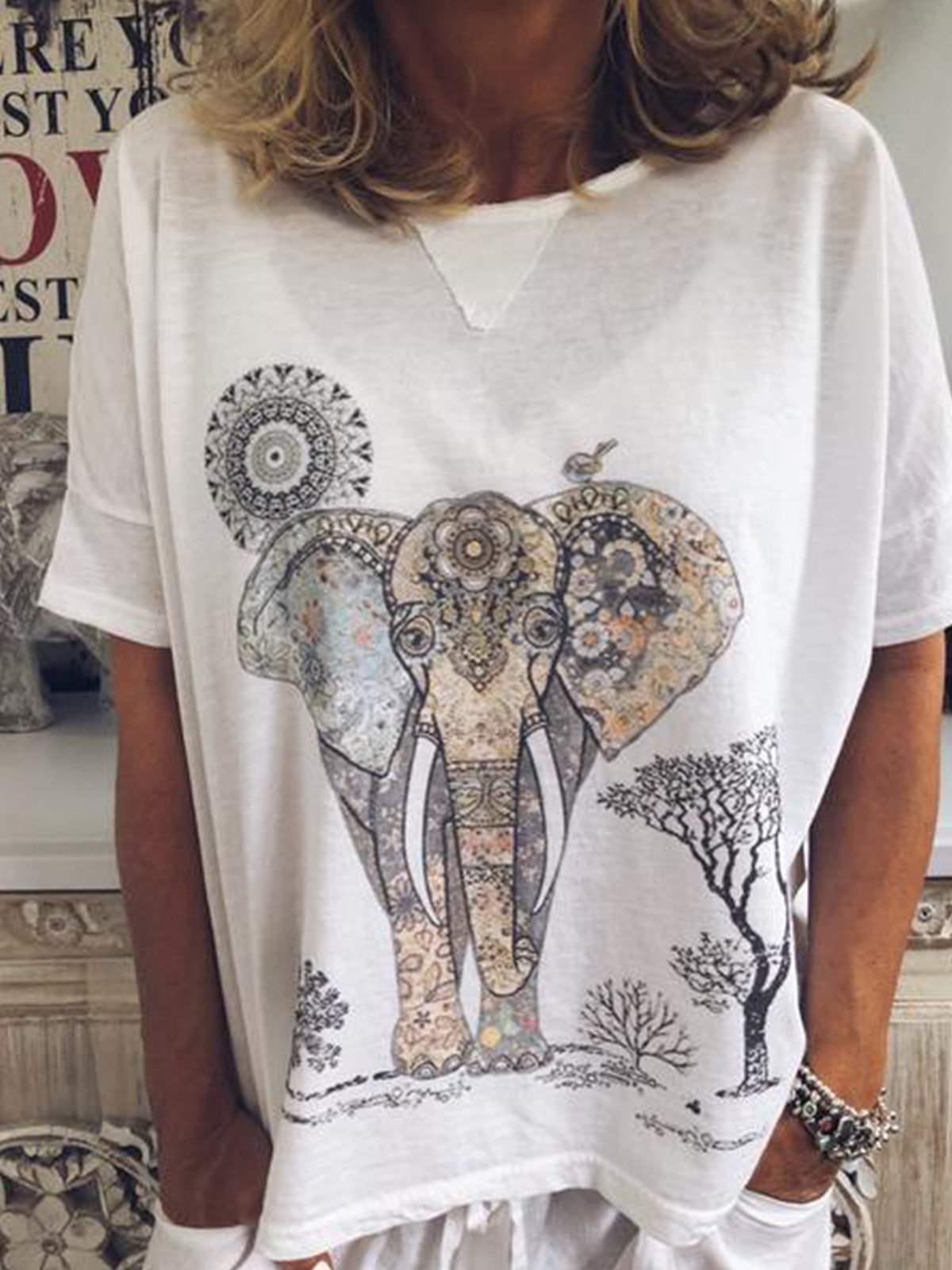 Women Casual Loose Tops Tunic T Shirt