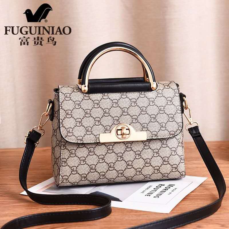 2020新しいリッチバードプリントハンドバッグシンプル100タワーズショルダーメッセンジャーバッグ