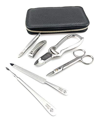Heavy Duty TopInox Surgical Stainless Steel German Mens Pedicure Set Grooming kit