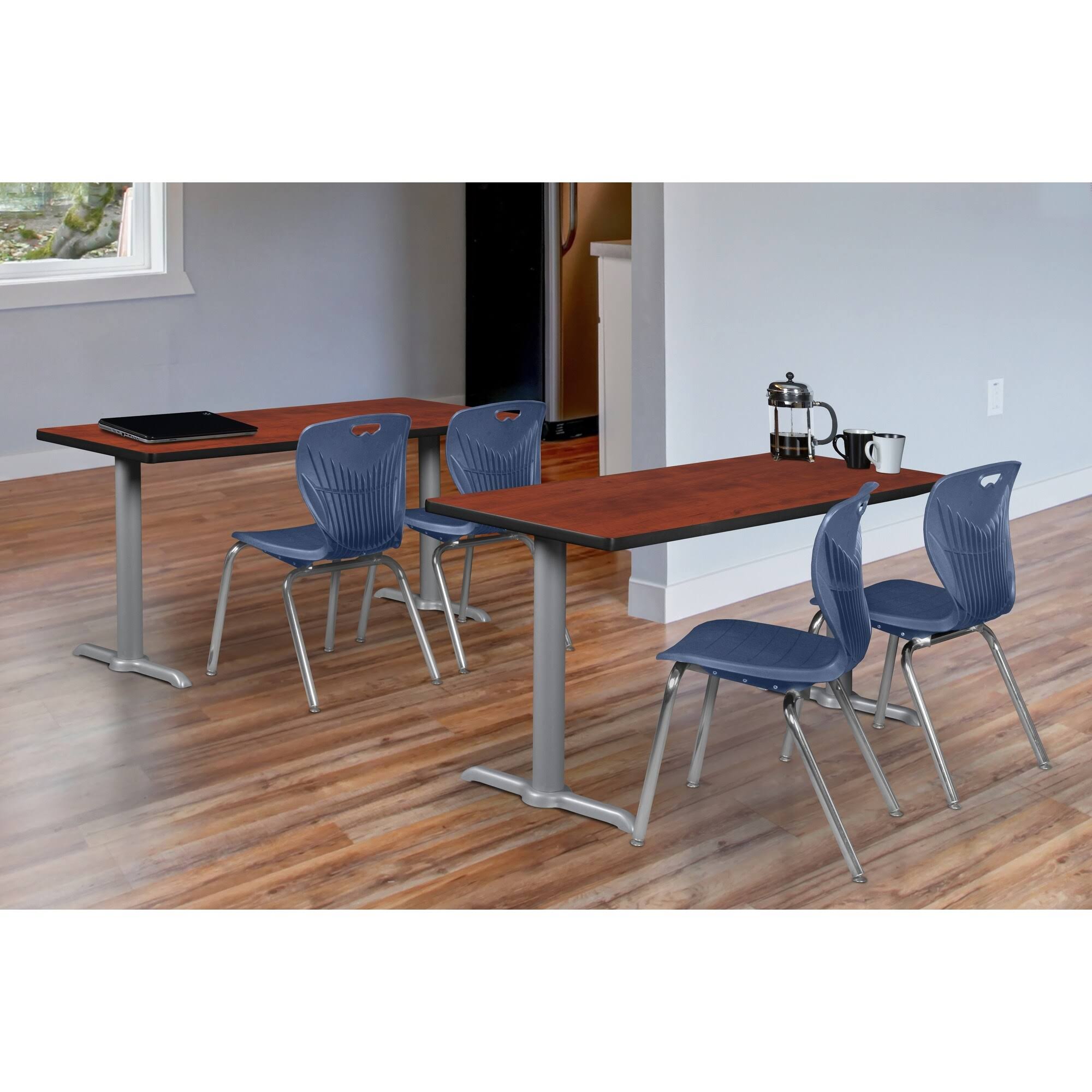 Regency MVTRCT6624CHGY 66 x 24 in. Via Training Table - Cherry Grey