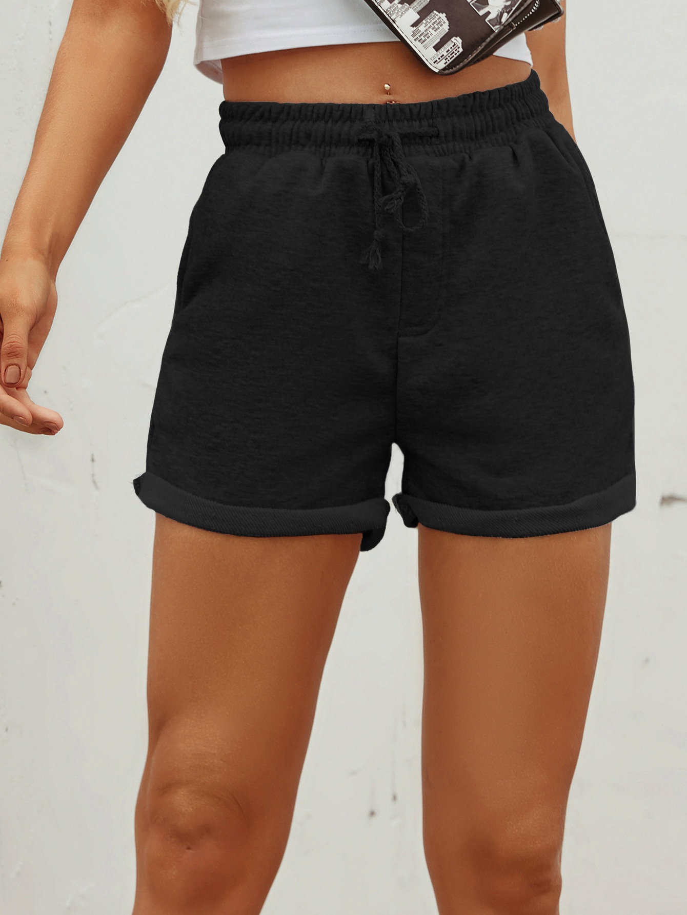 Summer Drawstrings Regular Shorts