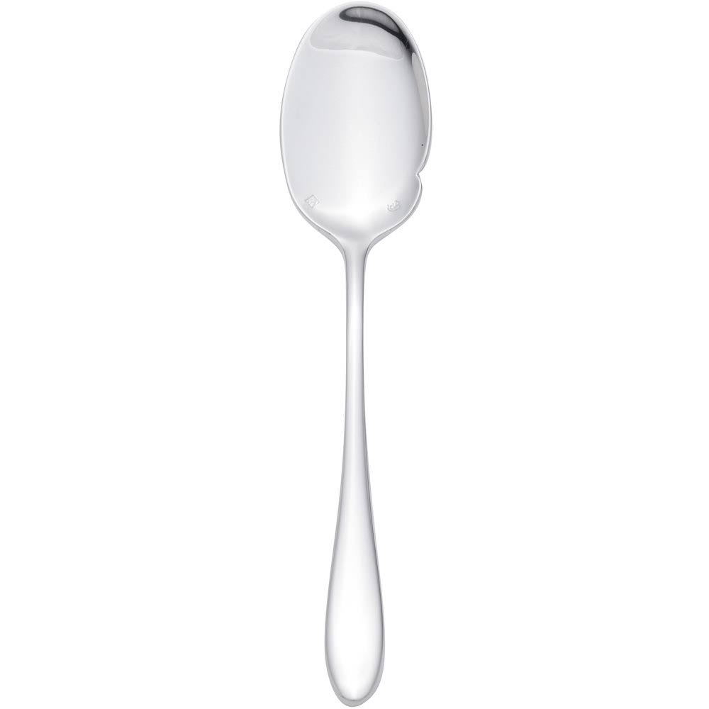 Chef Sommelier T0422 Lazzo 7 1/4x22 18/10 Stainless Steel Extra Heavy Weight Sauce Spoon by Arc Cardinal - 12/Case