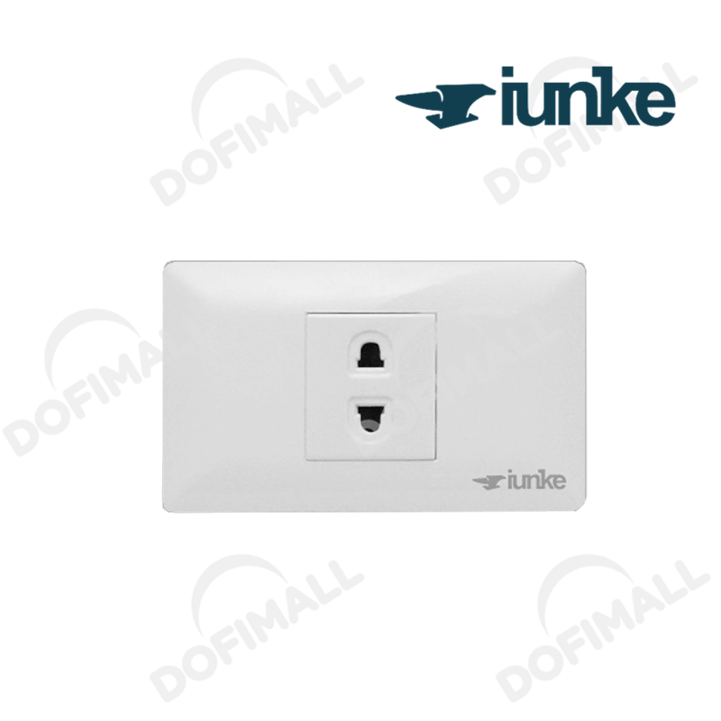 TOMACORRIENTE SENCILLO COLOR BLANCO