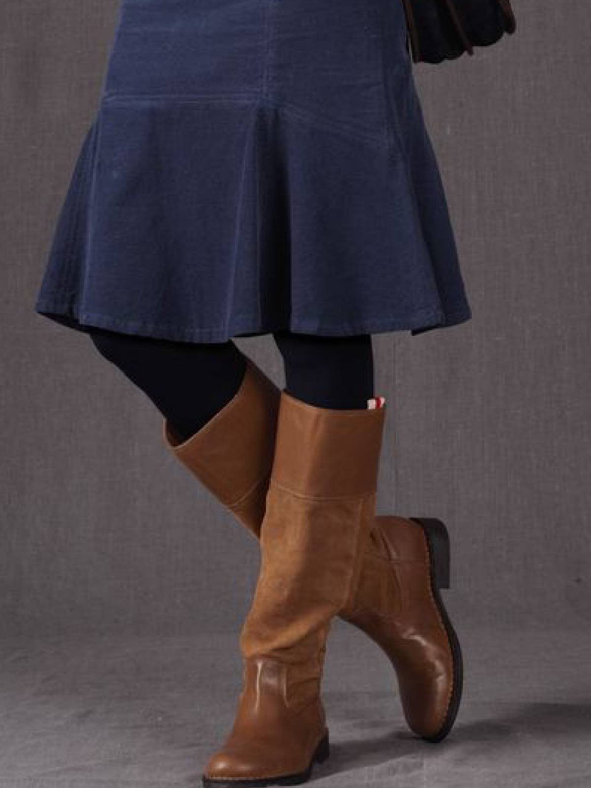 Plus Size Casual Solid Skirts