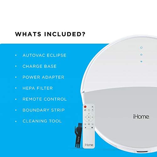 iHome AutoVac 2-in-1 Robot Vacuum+ Mopping Enabled with 2000pa Suction Power
