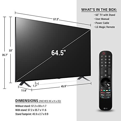 65��� LG NanoCell 80 Series 4k Smart TV w/ Alexa Built-in 4k Smart TV & Dolby Vision