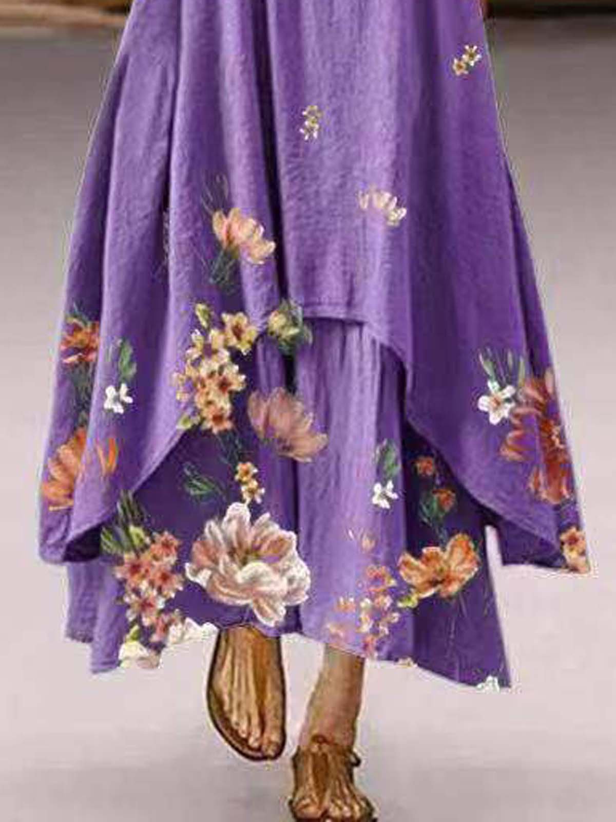 3/4 Sleeve A-Line Casual Dresses