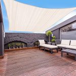 Garden expert 20��x20�� Sun Shade Sail Square Canopy Shade Cover for Patio Garden Outdoor Backyard, Cream
