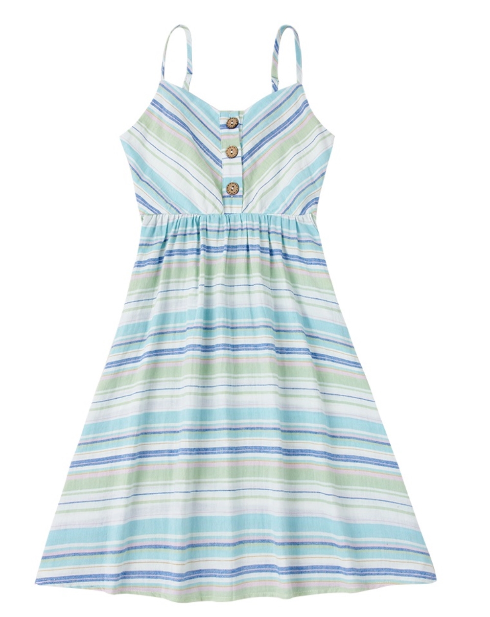 Summer Family Girl Stripes Strap Dress